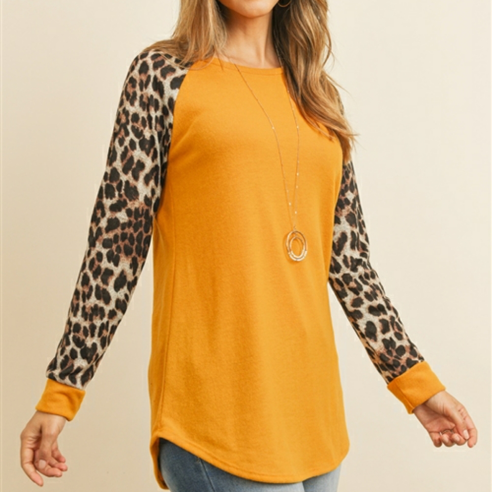Yellow Animal print top soo cute! Limited supply!